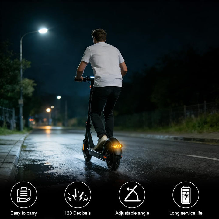 Blinker E Scooter, IPX4 USB Wiederaufladbar E Scooter Blinker mit Funkfernbedienung & Automatische B