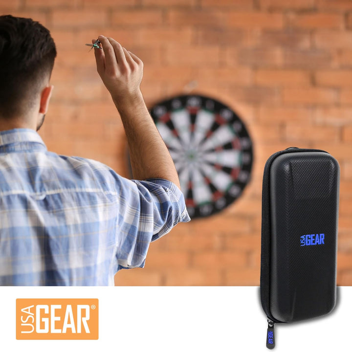 USA Gear Dartkoffer Halfter - 3-Dart-Tasche für Soft-Tip-Darts mit Aufbewahrung für Kunststoffspitze