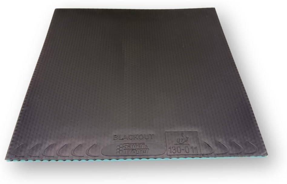 Sauer & Tröger Tischtennis Belag Anti Top | Blackout | Rot, Schwarz, Blau | 1,5 mm 2,0 mm Schwarz 2,
