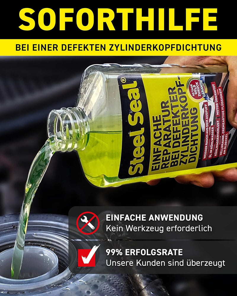 STEEL SEAL - Einfache Reparatur defekter Zylinderkopfdichtungen - Kopfdichtung Dichtmittel mit verbe