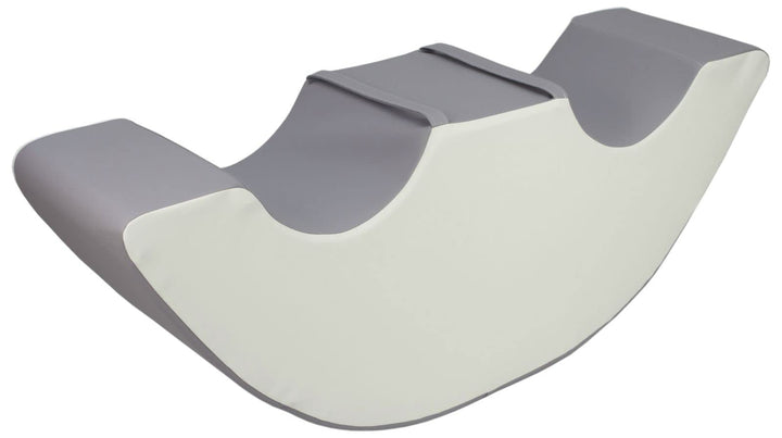 Doppel-Schaukelfigur Böhnchen Schaumstoff-Wippe Balancierbrücke Wippschaukel (Farbe: weiss,grau)
