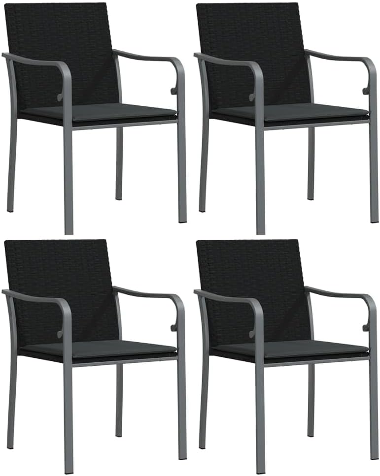 Festnight Poly Rattan Sitzgruppe Gartenmöbel Set Garten Essgruppe 4 Personen Gartenmöbel Set mit 6 G