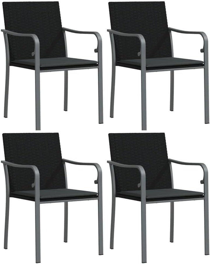 Festnight Poly Rattan Sitzgruppe Gartenmöbel Set Garten Essgruppe 4 Personen Gartenmöbel Set mit 6 G