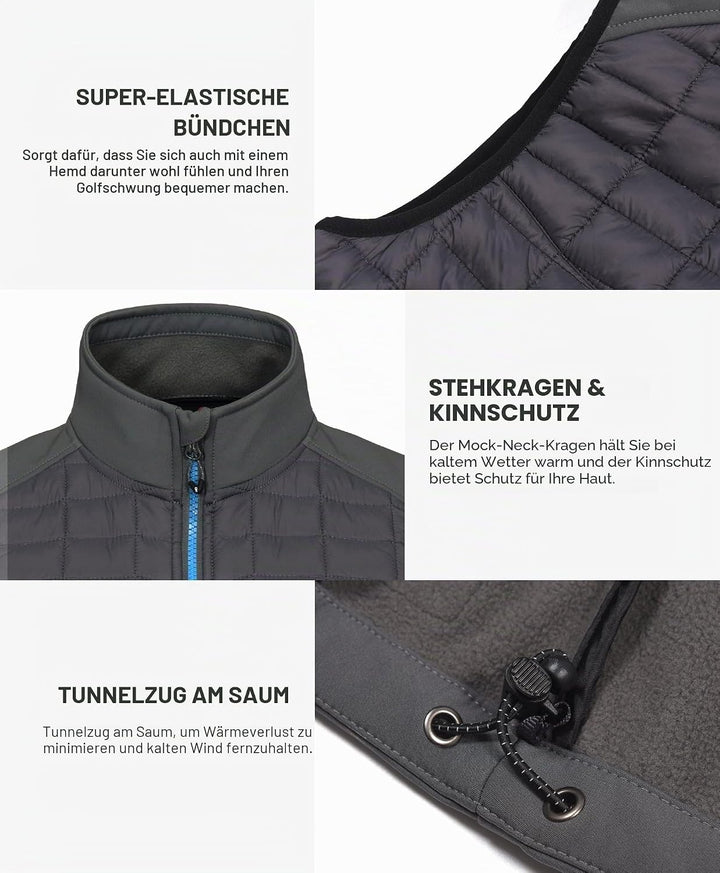 Little Donkey Andy Leichte Puffer Weste Damen Warme Ärmellose Outdoorjacke Wandern Reisen Laufen L D