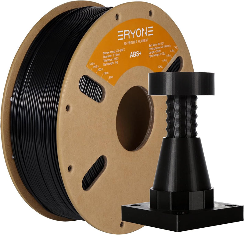 ERYONE ABS Plus Filament 1,75 mm +/- 0,03 mm, ABS Pro ABS+ 3D-Druckerfilament für die meisten FDM 3D