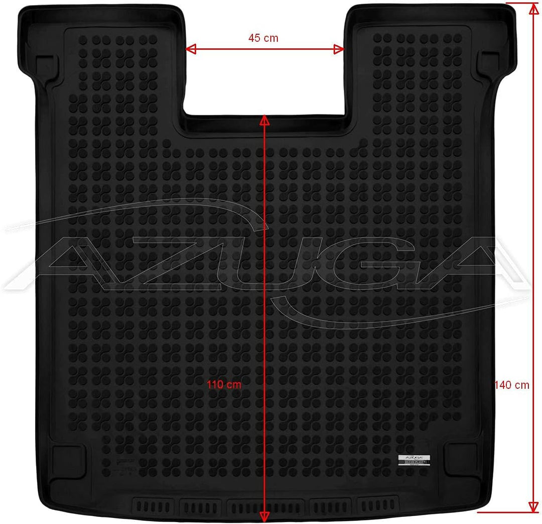 AZUGA Gummi Kofferraumwanne Premium Antirutsch passend für VW T5/T6/T6.1 Caravelle (lang) AZ12000652