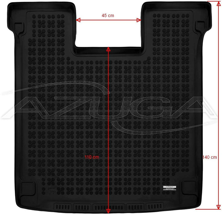 AZUGA Gummi Kofferraumwanne Premium Antirutsch passend für VW T5/T6/T6.1 Caravelle (lang) AZ12000652