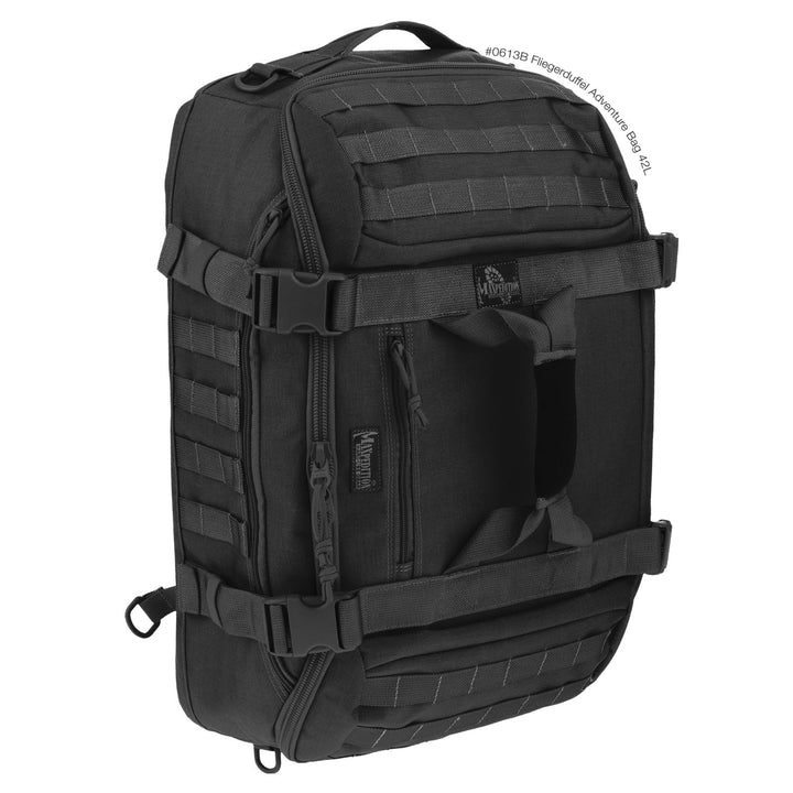 Maxpedition Reisetasche Fliegerduffel Adventure, 37 l 61 in Schwarz, 61 in Schwarz