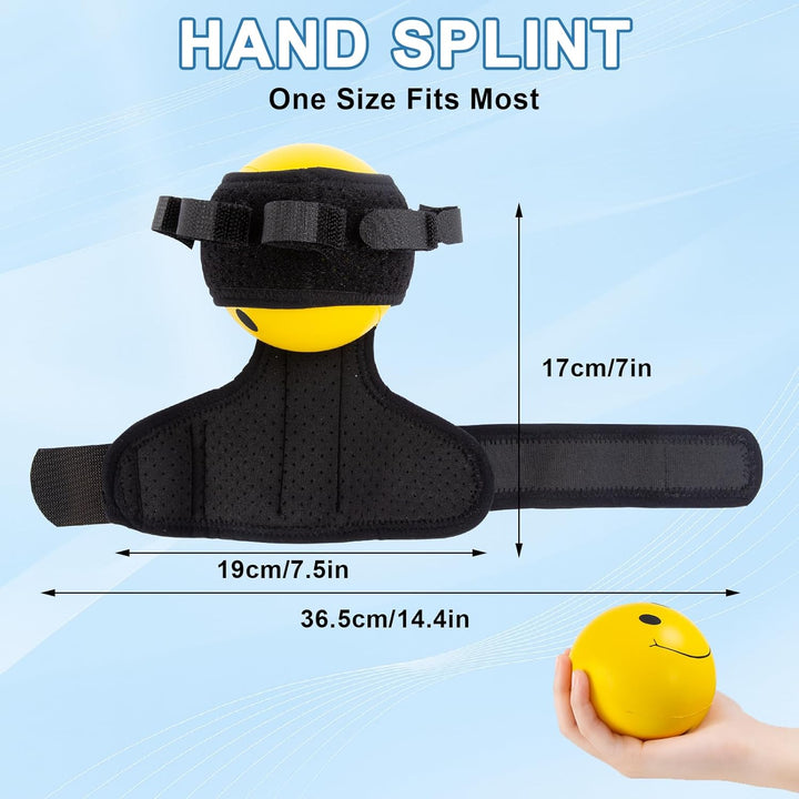 Handtrainer Fingertrainer, Handkraft Trainer Mit Gespaltenen Fingern, Anti Spasticity Splint Mit Bal
