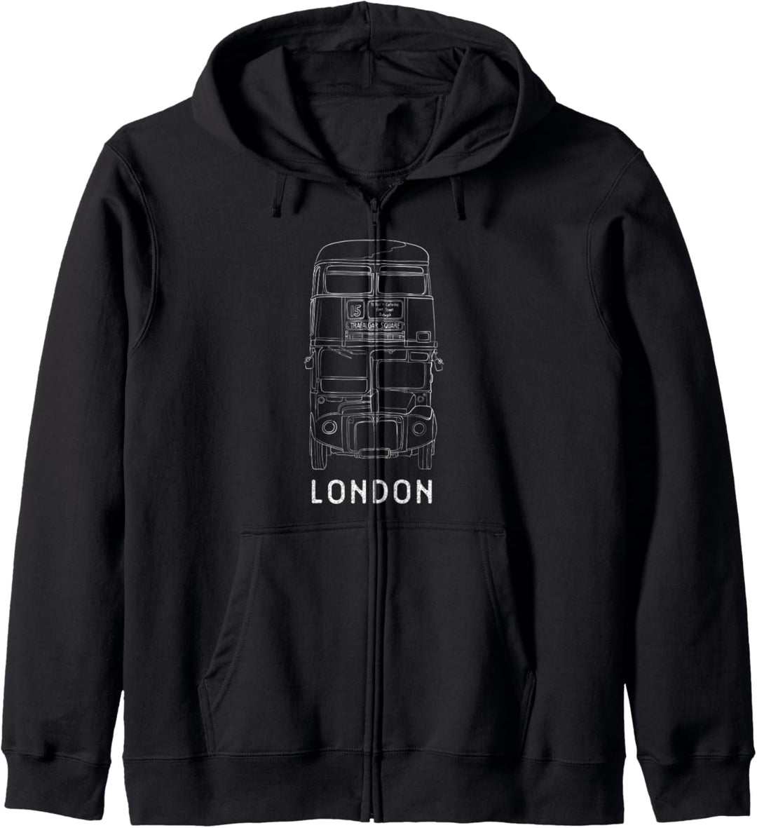 London Doppeldeckerbus - Souvenir Design Kapuzenjacke