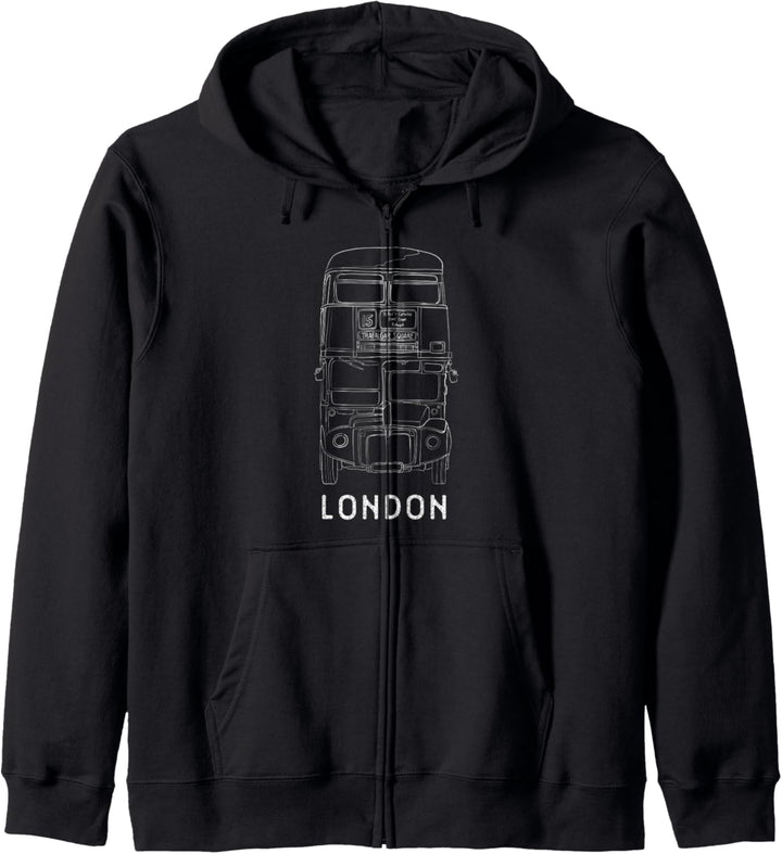 London Doppeldeckerbus - Souvenir Design Kapuzenjacke