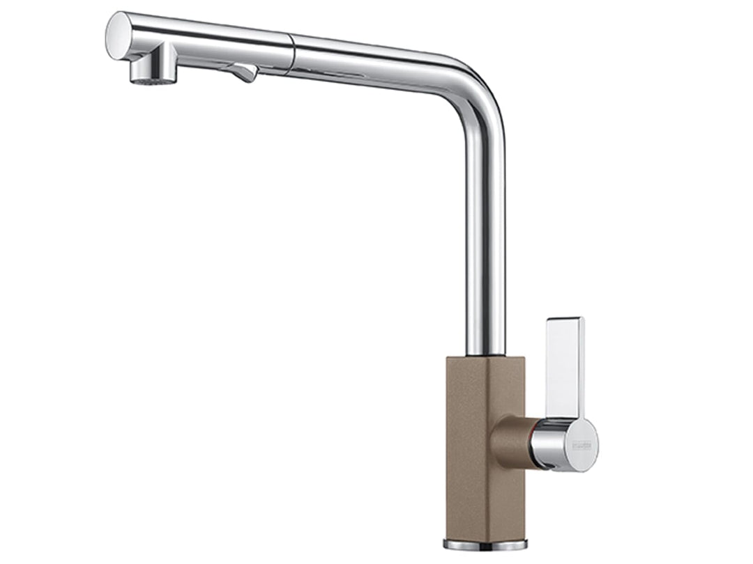 FRANKE MARIS PULL-OUT SPRAY 115.0392.362 Küchenbatterie verchromt/cappuccino, Verchromt/Cappuccino