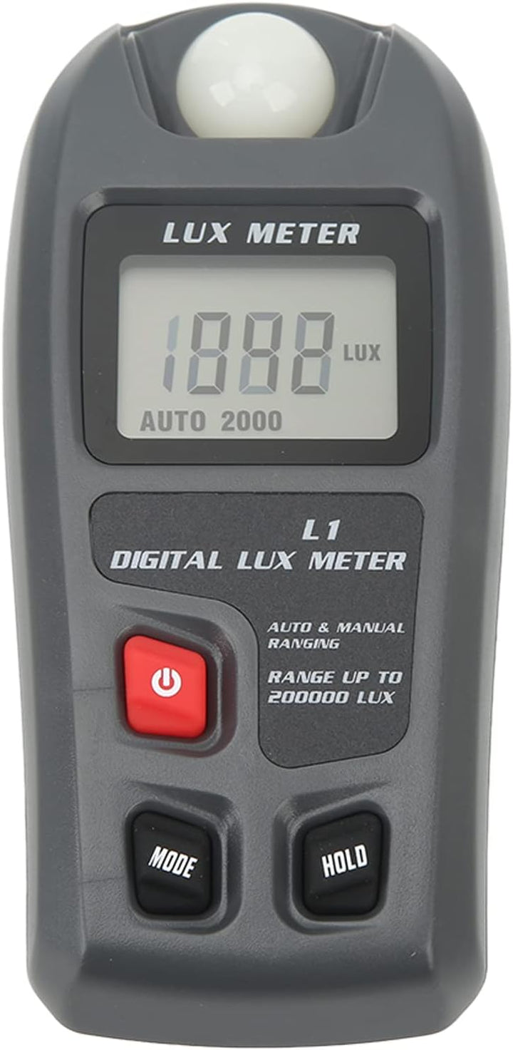 Digitales Beleuchtungsstärke-Belichtungsmessgerät mit LCD-Display, 0~200.000 Lux-Messbereich, Lux/FC