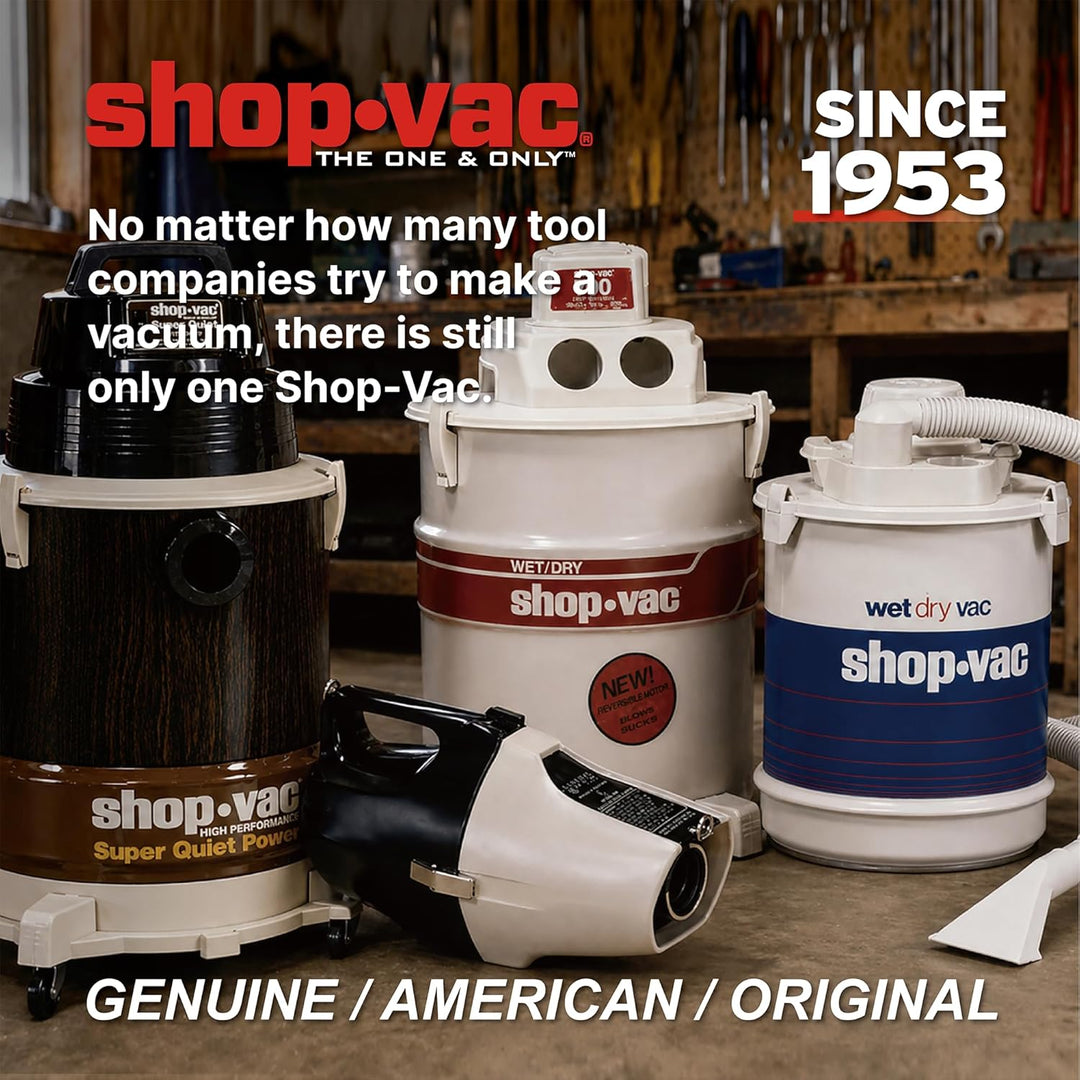 Shop-Vac 9066233 Einweg-Filterbeutel, passend für 10-14 Gallonen Staubsauger, nur für trockene Aufna