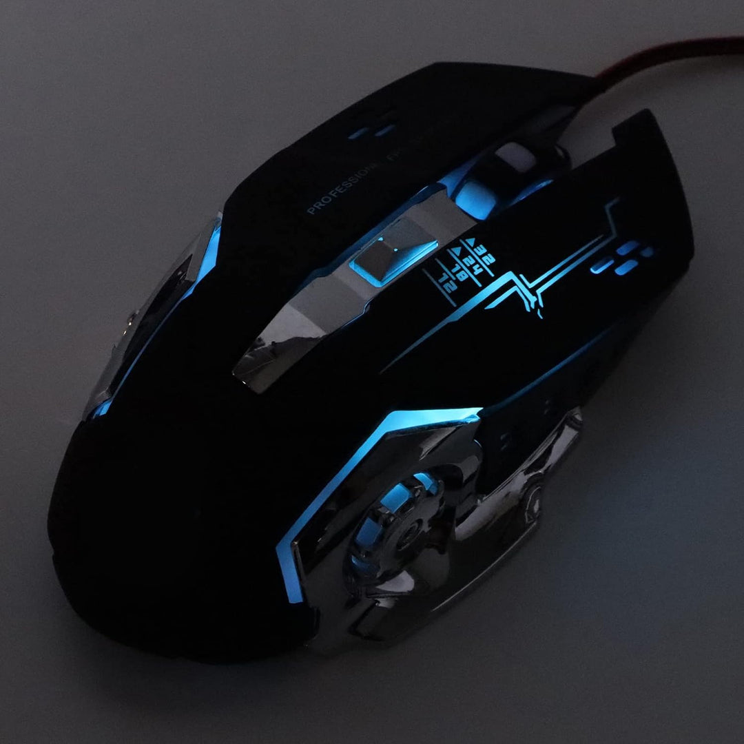 Dpofirs Einhand Gaming Tastatur und Maus Kombination, Tastatur und Mauskonverter Handy Tastatur Maus