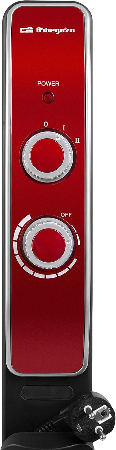 Orbegozo RMN 2050 - Mica-Heizstrahler, zwei Heizstufen, einstellbares Thermostat, ohne Flüssigkeit,