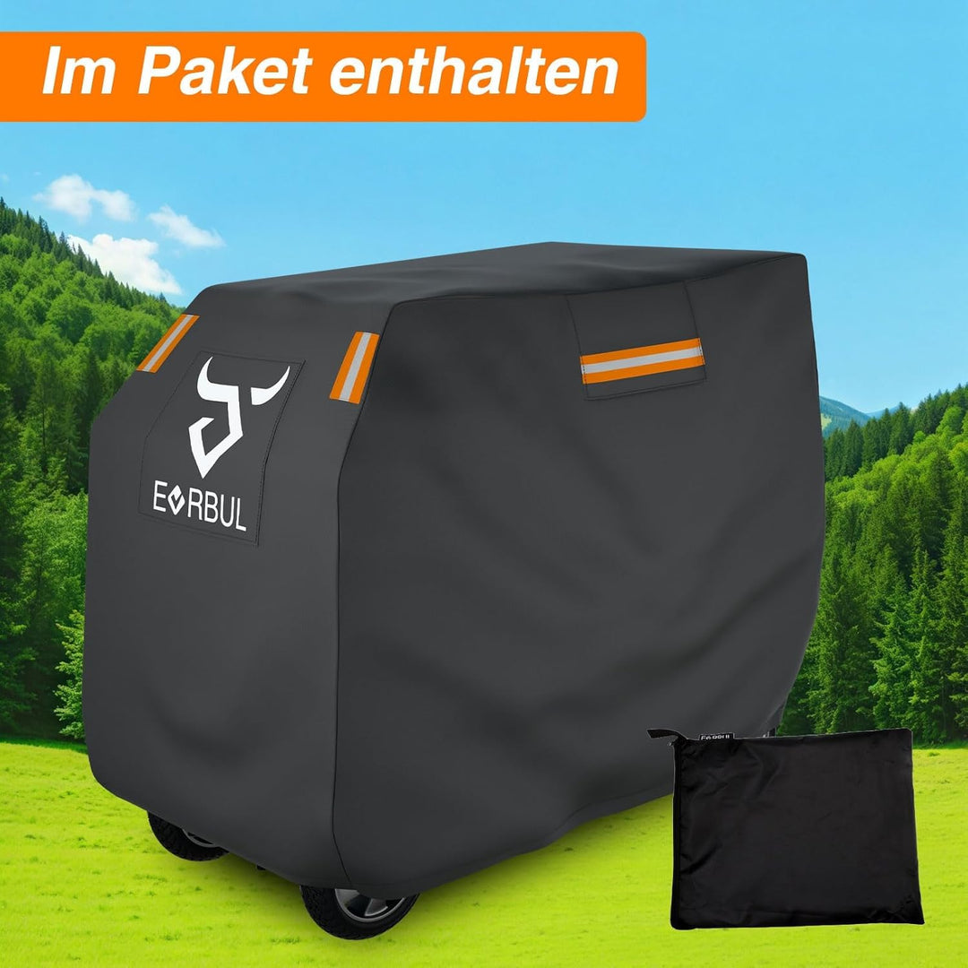 EVRBUL Elektromobil Abdeckhaube 420D wasserdichte Elektromobil Abdeckung, UV, Staubdicht mit Reflexs