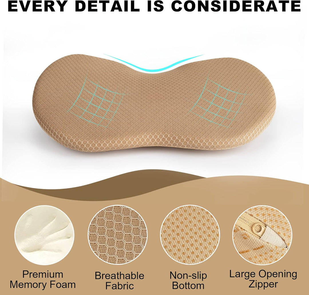 Livtribe Autositzkissen,Ergonomisches Sitzkissen für Auto,Memory Foam Autositzauflage,orthopädisches