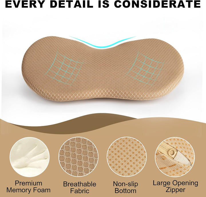 Livtribe Autositzkissen,Ergonomisches Sitzkissen für Auto,Memory Foam Autositzauflage,orthopädisches