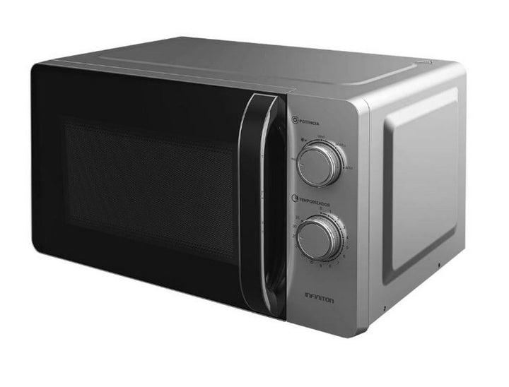 Infiniton MW-HS2070 Mikrowelle, 20 Liter, 700 W, Timer von 0 bis 35 Minuten, DEFROST-Funktion, Türöf