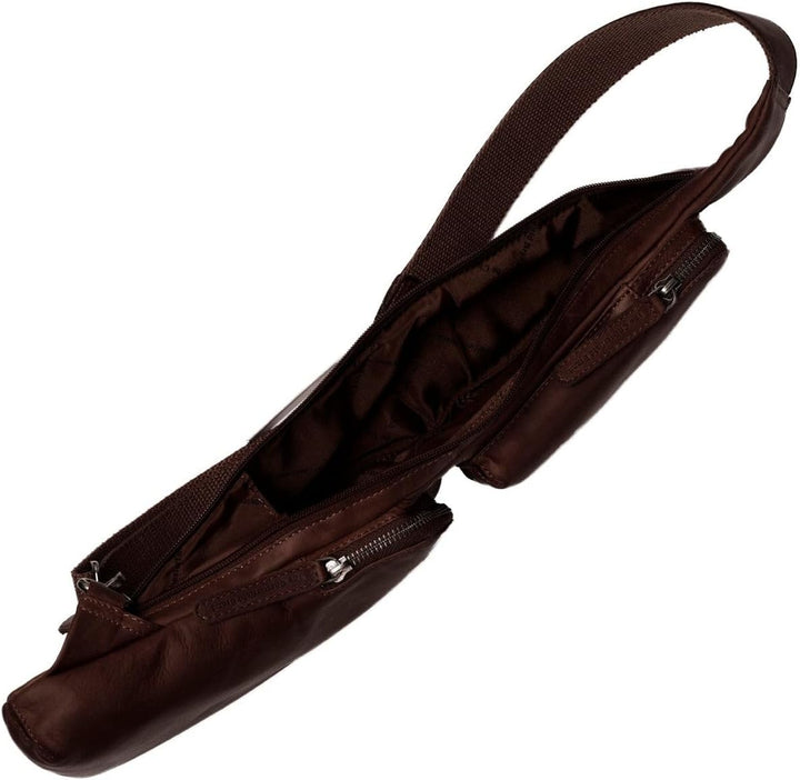 The Chesterfield Brand Wax Pull Up Logan Umhängetasche Leder 17 cm Brown, Brown