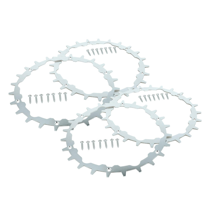 vhbw 4x Spikes kompatibel mit Gardena SILENO city 300 | 250 Smart, 400, 250 Mähroboter - Edelstahl,