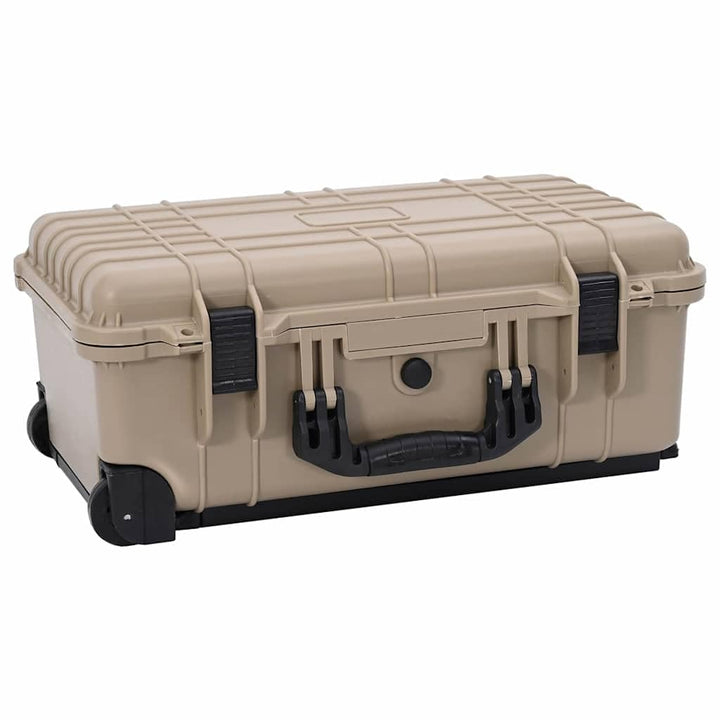 vidaXL Hartschalenkoffer Sand 56 x 35 x 23 cm Polypropylen und ABS | Robuste Bauweise, die ewig hält