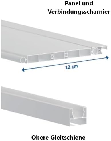 Granisud Falttür Schiebetür WEISS NEU mit Türgriff Höhe 214 cm Einbaubreite 82 cm H 214 x 82 cm Dopp