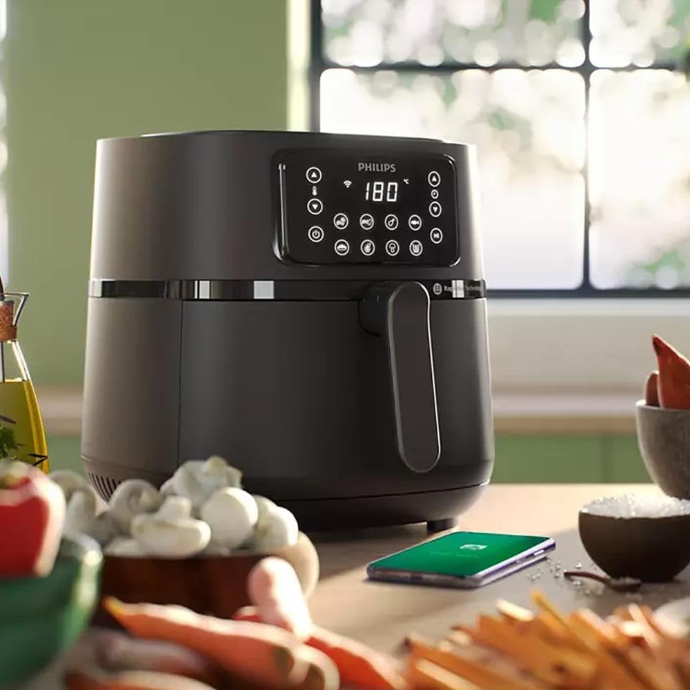 Ölfreie Fritteuse PHILIPS Connected Airfryer XXL HD9285/96 5000-Serie 7,2 l 6 Personen 16 Voreinstel