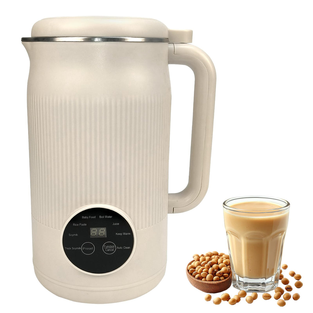 Sojamilch Hersteller 1200ml, Nussmilchmaschine 8 Modi, Automatische Mandelmilchmaschine mit Verzöger