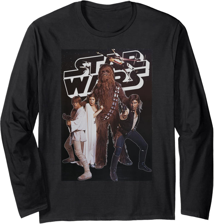 Star Wars Vintage Group Poster Langarmshirt