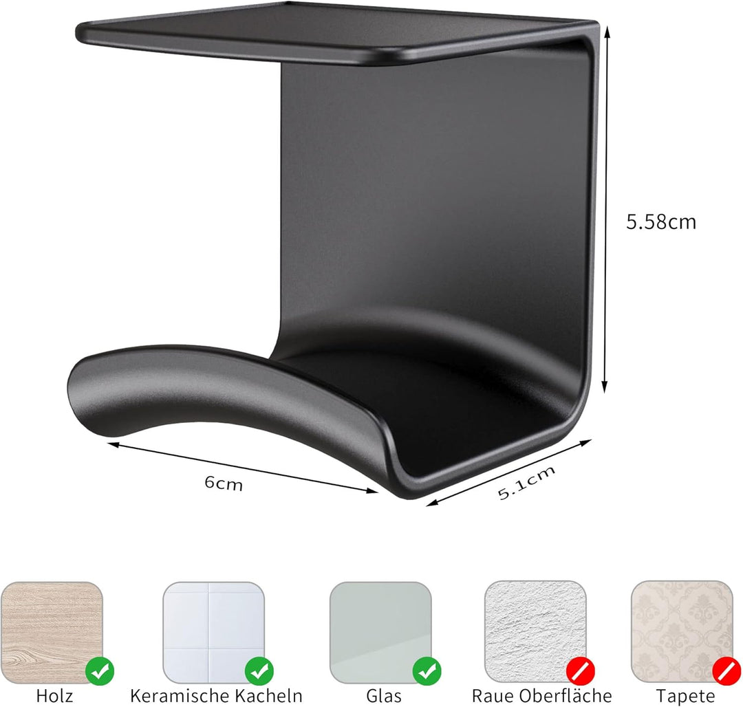 Cozycase Universal Headset Halterung Tisch - 2 Stück Kopfhörer Halter Wandhalterung Holder mit stark