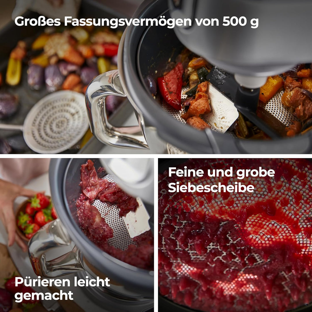 Kenwood Sieb und Passieraufsatz KAT20.000GY, Zubehör für Kenwood Küchenmaschinen, zum Passieren von