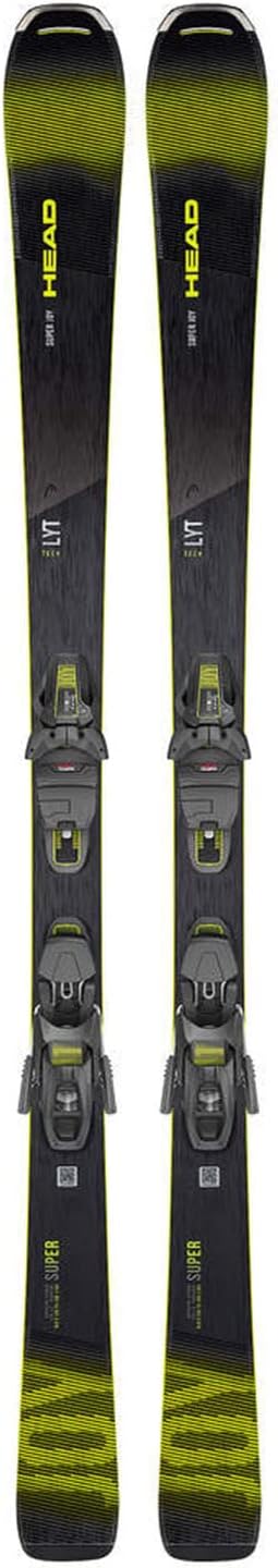 HEAD SUPER Joy SW SLR Ski 2023 inkl. Joy 11 GW SLR Brake 78 Matte Black/Flash Yellow 143cm, 143cm