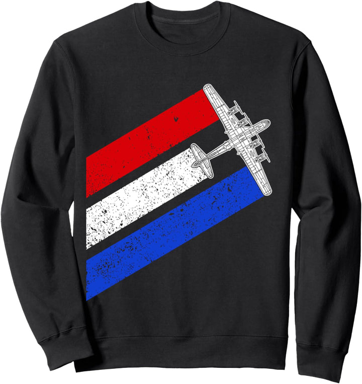 B-29 Superfortress USA Rot Weiss Blau 2. Weltkrieg B29 Sweatshirt