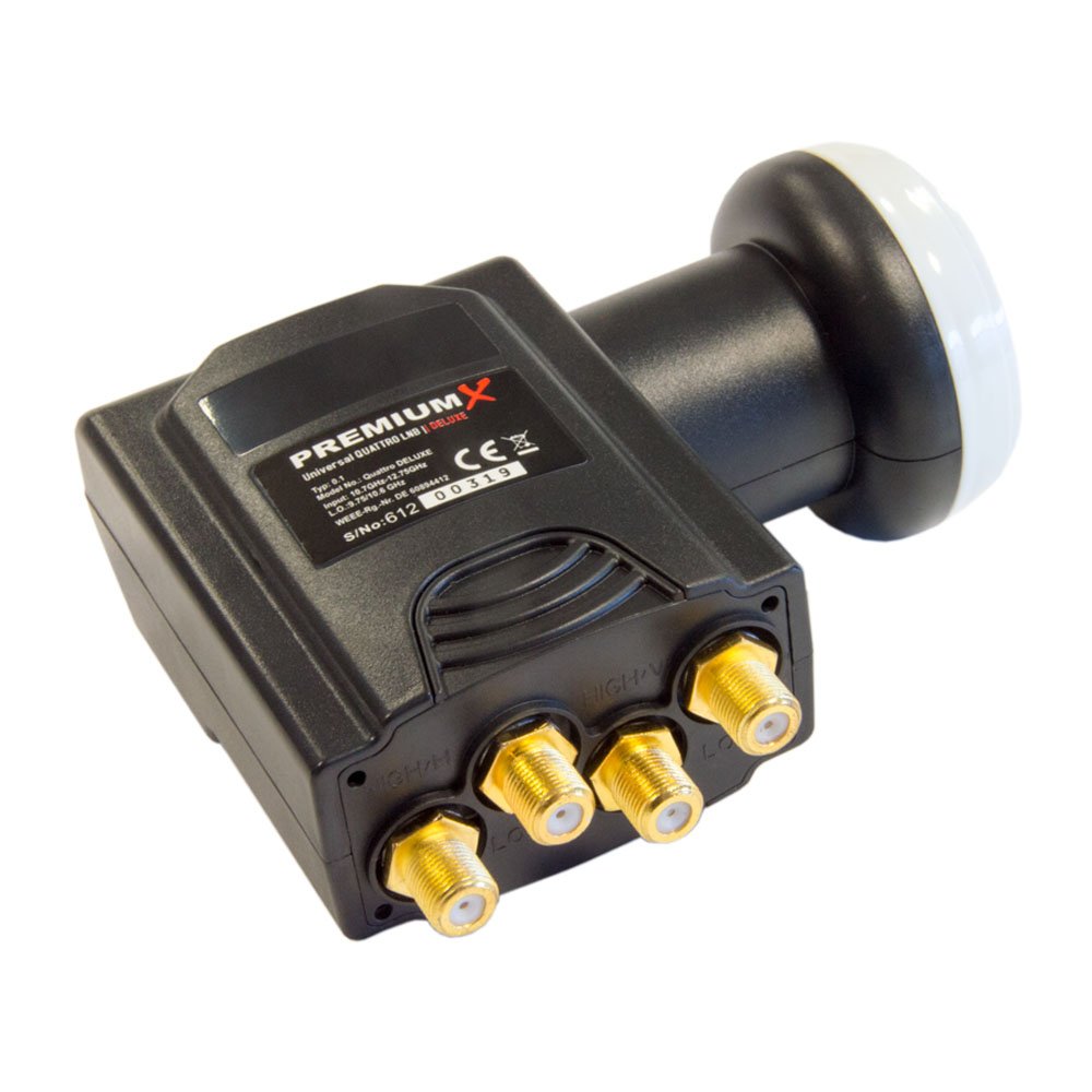 Premium X Deluxe Quattro LNB SAT Mehr-Teilnehmer für Multischalter Digital Satelliten Signalumsetzer
