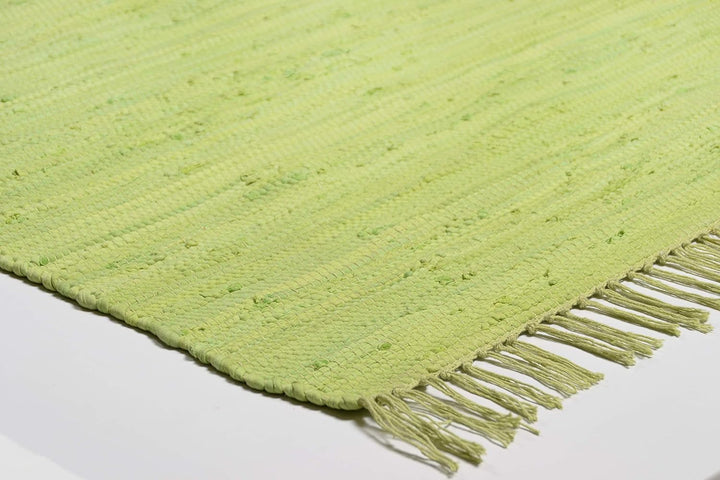 Theko Happy Cotton Teppich, 100% Baumwolle, Grün, 70 cm x 140 cm 70 cm x 140 cm Grün, 70 cm x 140 cm