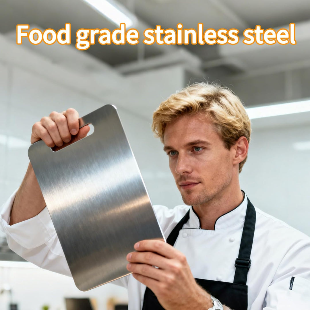 3 Stücke Titan Schneidebrett, BPA-freies Doppelseitiges Lebensmittel Titanium Cutting Board, Gewährl