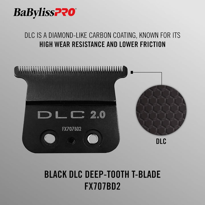 BaByliss PRO 4Artists DLC 2.0 Deep Tooth Blade Skeleton black
