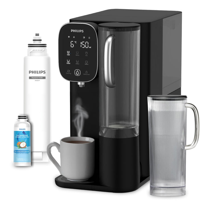 Philips Water Umkehrosmose-Wasserstation ADD6912BK/10: Eliminiert bis zu 110 Substanzen, sofortige E