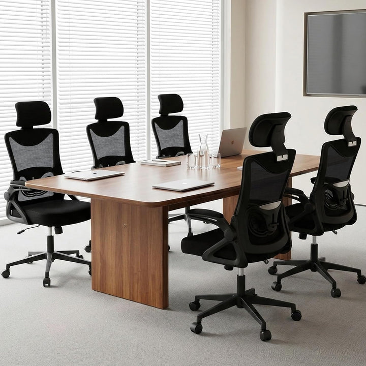 Fizzin Ergonomischer Gaming Bürostuhl Schwarz Schreibtischstuhl mit Verstellbarer Lendenstütze und K