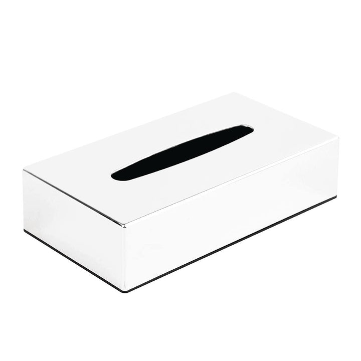 Bolero CF121 Chromierte rechteckige Papiertuch-Box, 61 x 254 x 139 mm