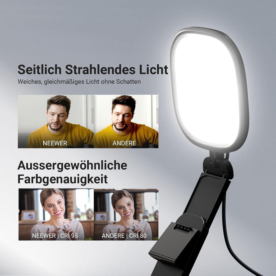 NEEWER Basics 5" Monitor Licht, Zoom Beleuchtung für Videokonferenz, NL10 NL10 (1er Pack), NL10 (1er