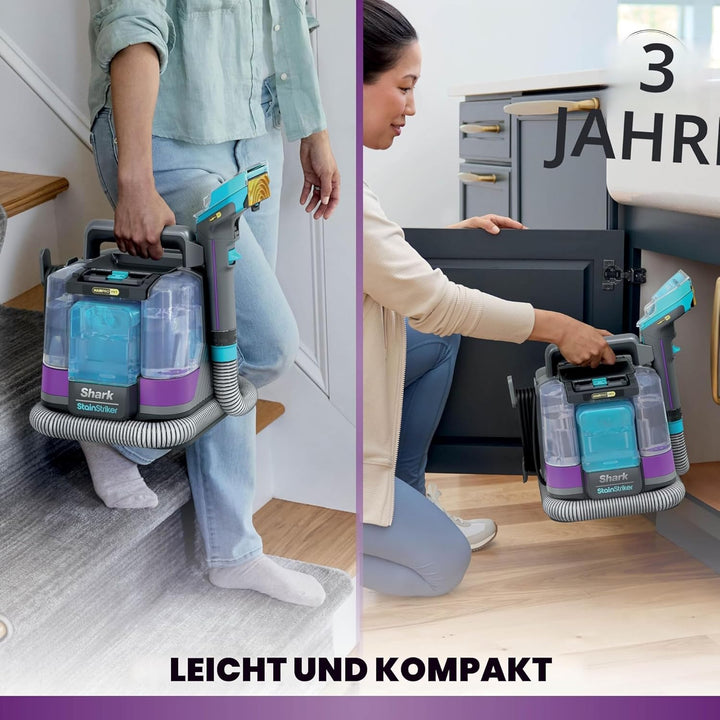 Shark StainStriker HairPro Haustier-Fleckenreiniger, 450 W starke Saugkraft, Anti-Verstopfung, entfe