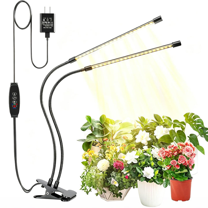 bseah Grow Light Plant Light Indoor Plants, Full Spectrum Clip Plant Growing Lamp, 10-Level Dimmable