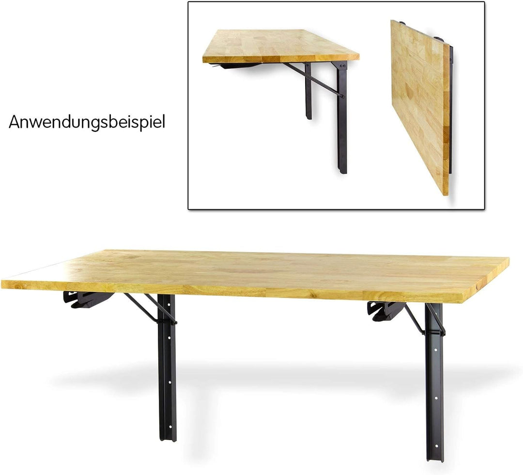DEMA Metall Wandkonsole Konsole Klappkonsole Tischbeine Tischfuss klappbar 2er Set 2 Stück belastbar