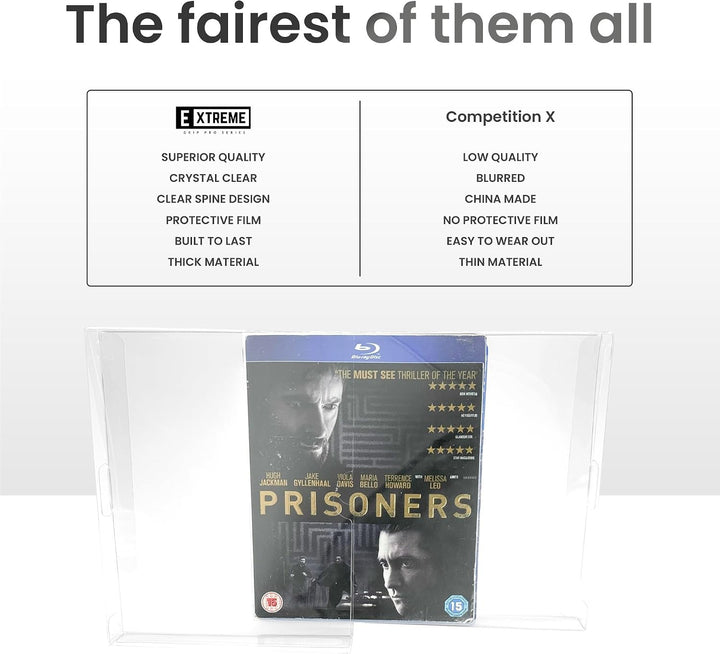 Steelbook Schutzhüllen/Schutzhüllen für Blu-ray, 1-100 Stück, 50 Stück, 50