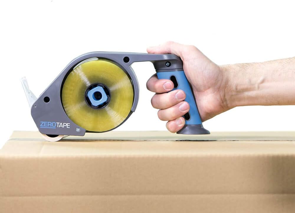 ZeroTape® FIRST Packband Handabroller mit maximalen Komfort - innovativer Paketbandabroller für das