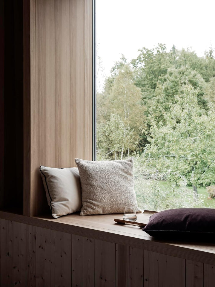 blomus Kissenbezug Boucle | 40 × 40 cm | Farbe Moonbeam | strukturierter Stoff Moonbeam 40 x 40 cm,