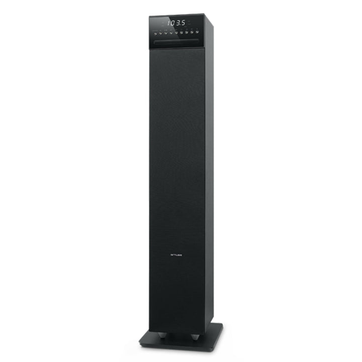 MUSE M-1350 BTC Bluetooth Lautsprecher Tower mit integriertem Subwoofer (CD/MP3-Player, FM PLL Radio